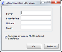 setari conectarea la date export